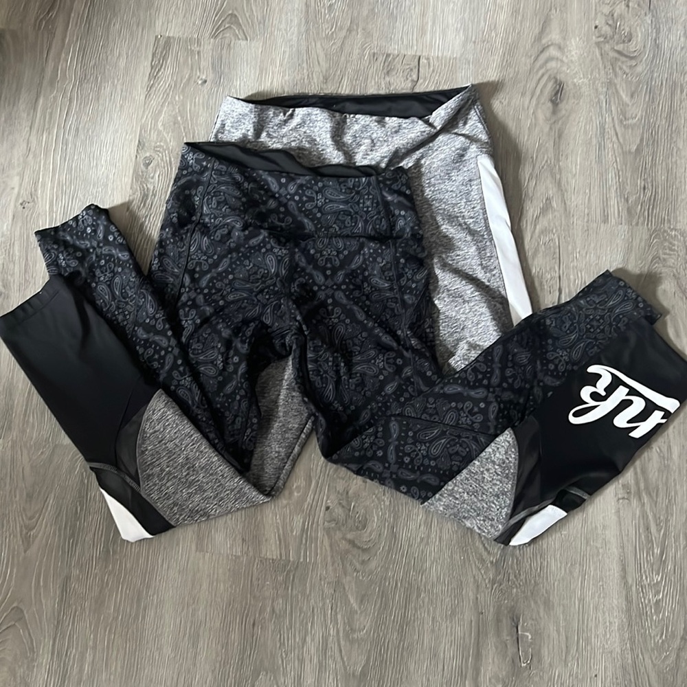 Pink lot of two workout bottoms small and med